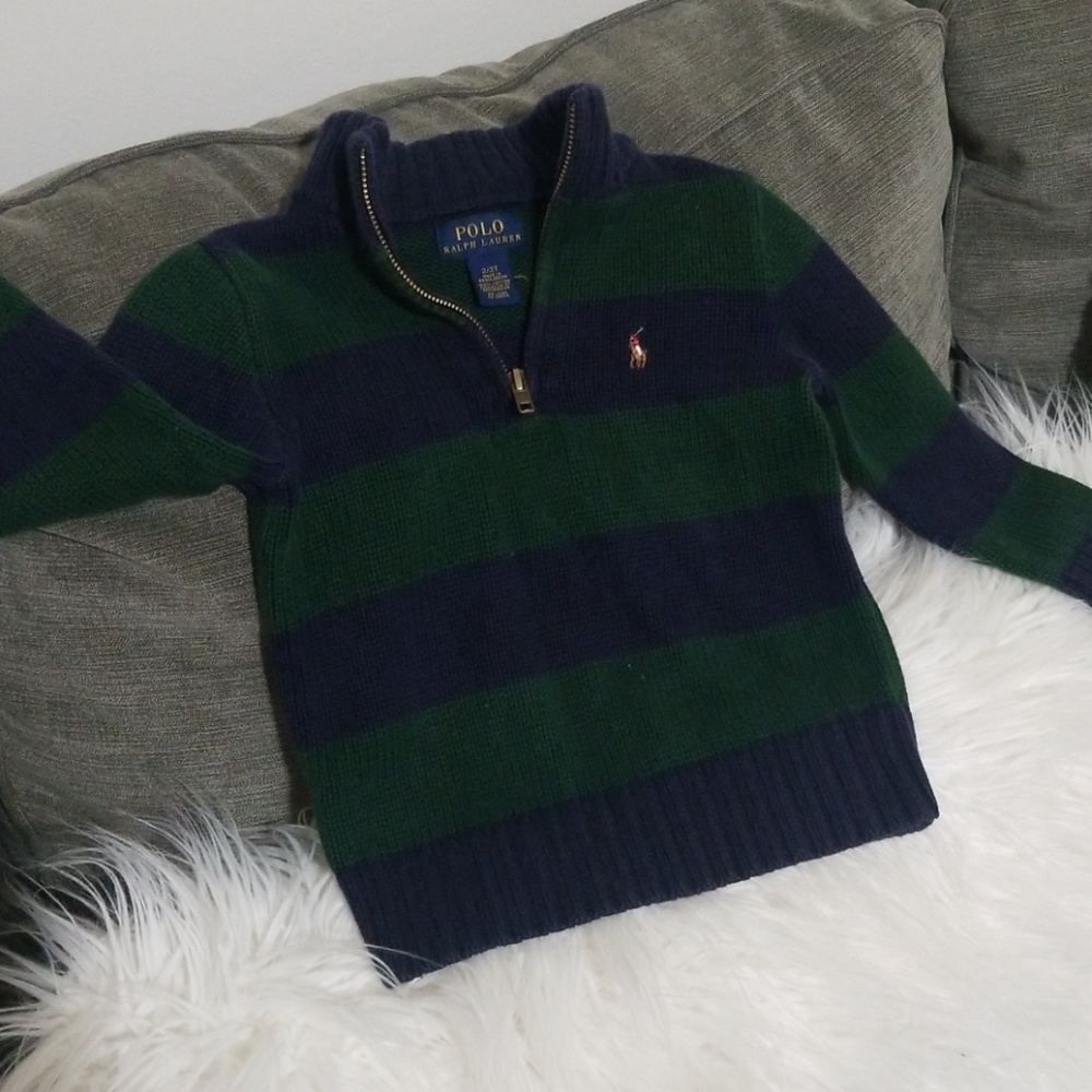 Half zipped Ralph Lauren pull over sweater